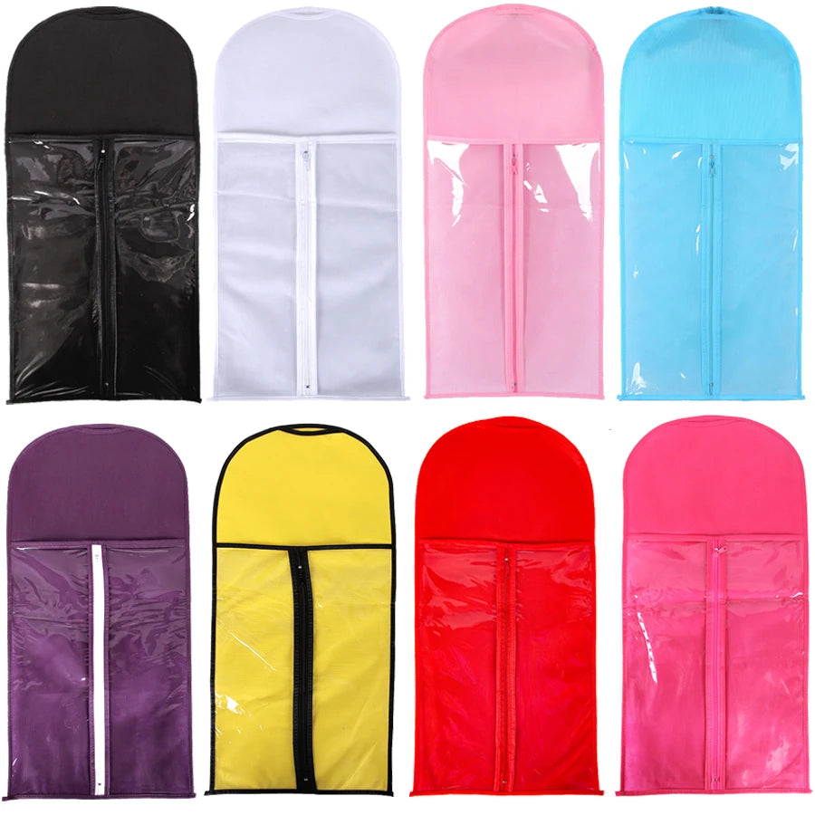 5 Set Long Wig Storage Bag Holder Case
