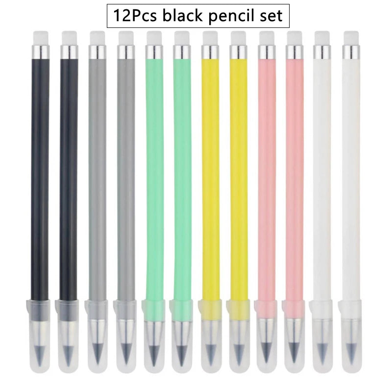 12 Colors Set Everlasting Pencil with Refill