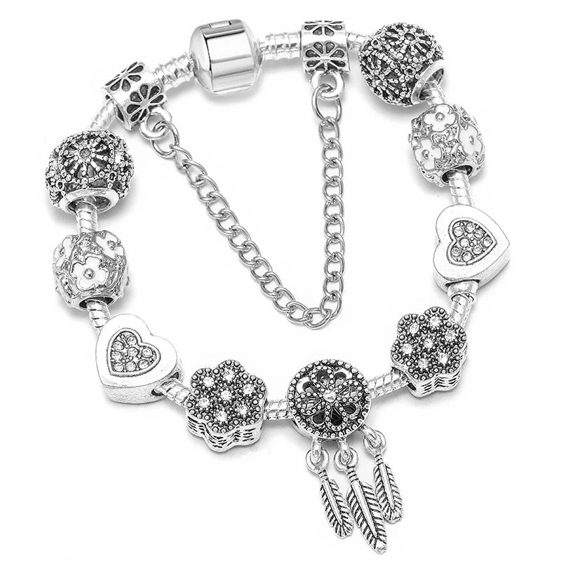 Silver Charms Bracelet