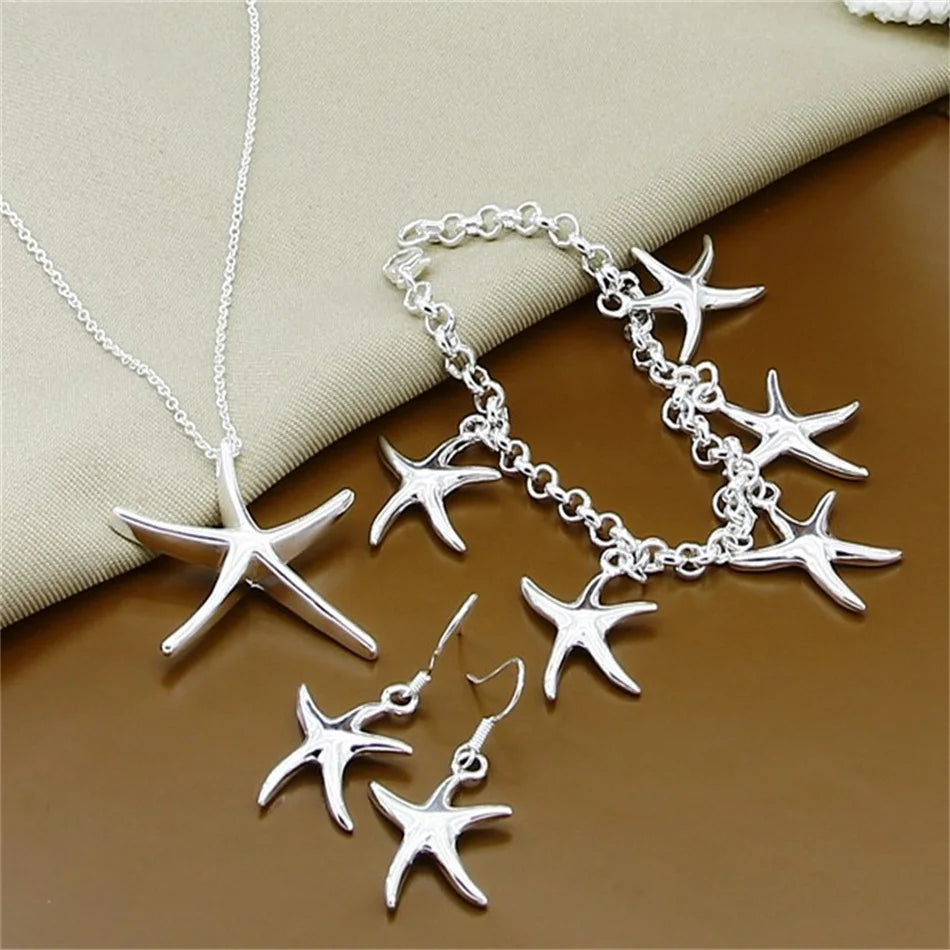 Fine Jewelry Sets 925 Sterling Silver