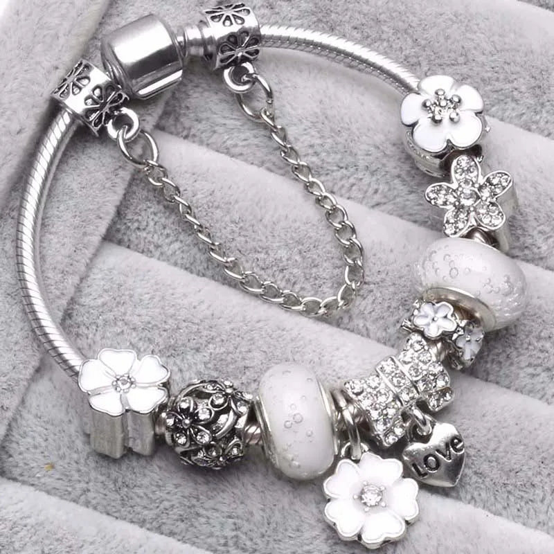 Silver Charms Bracelet