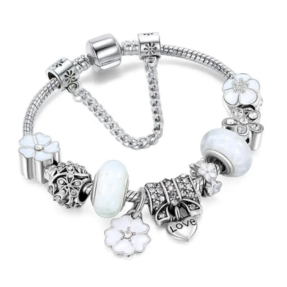 Silver Charms Bracelet