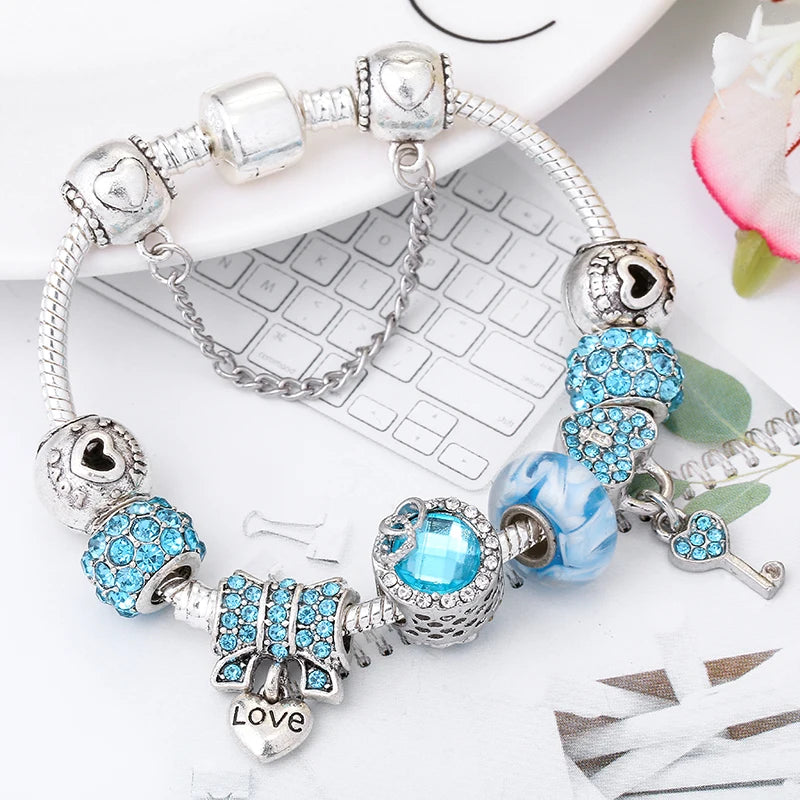 Silver Charms Bracelet