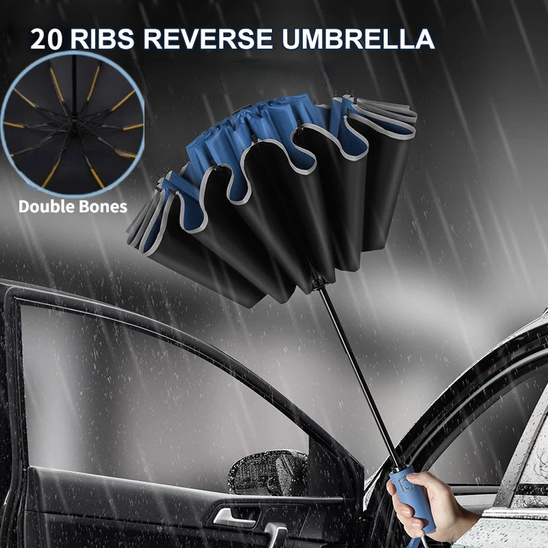 Fully Automatic Reverse Folding Umbrella