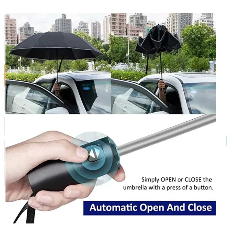 Fully Automatic Reverse Folding Umbrella