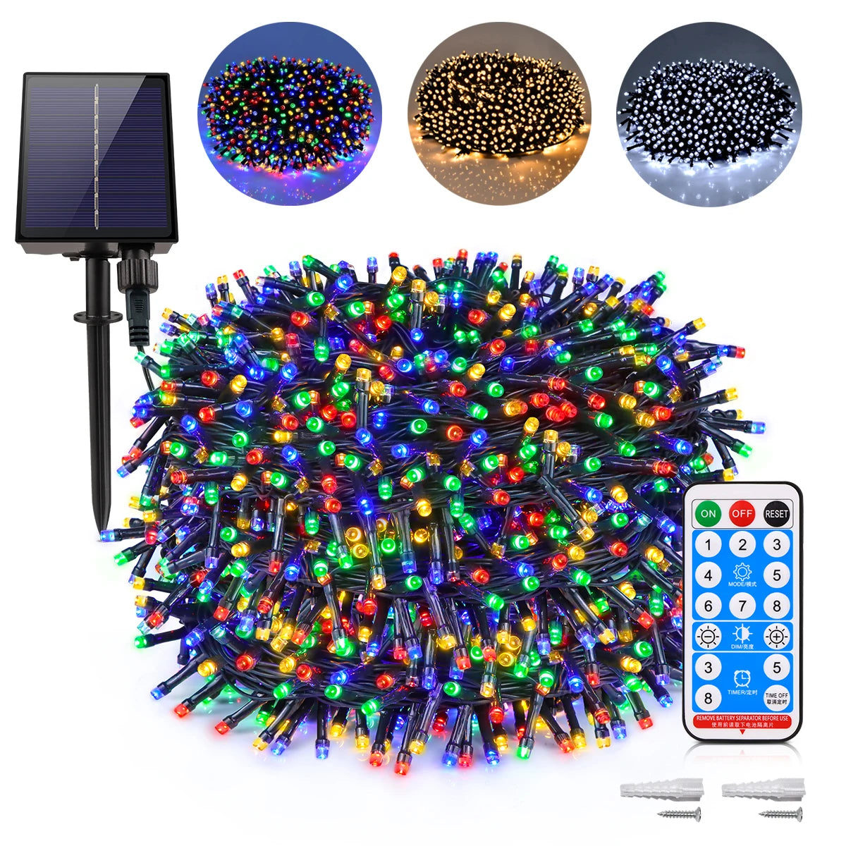 Outdoor Solar Christmas lights Waterproof