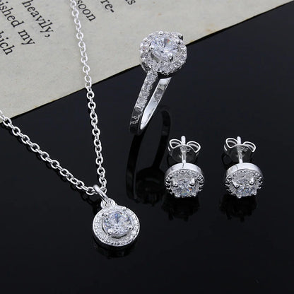 925 Sterling silver Cute  elegant Set